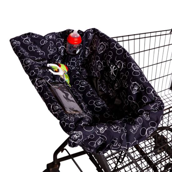 Picture of Disney Baby by J.L. Childress Shopping Cart & High Chair Cover for Baby, Kids, & Toddler - Cover for Grocery Carts & Restaurants, for Boys & Girls, Universal Fit - Mickey Mouse, Black