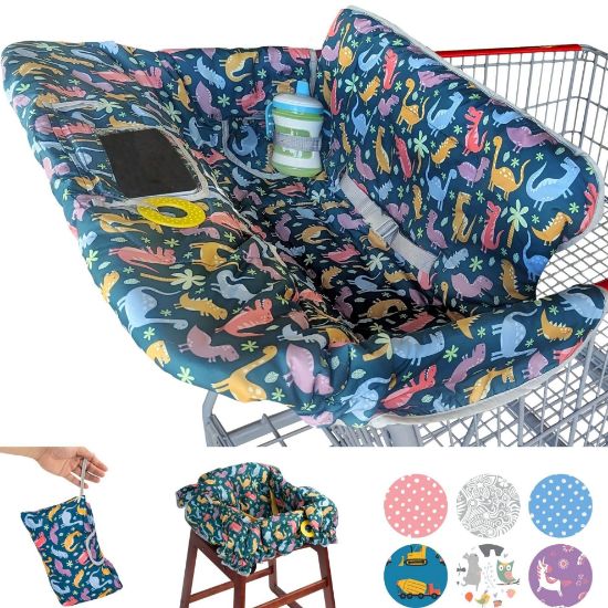 Picture of Suessie Shopping Cart Cover and High Chair Cover, Dinosaurs
