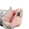 Picture of RHYDEER Shopping cart Cover for Babies-high Chair Cover, Dotted Minky Touching, Multi in 1 Design, 360 Full Protection, roll in and go, Universal fit, Pink Unicorns