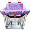 Picture of Gowraps 2-in-1 Shopping Cart and High Chair Cover-Grocery Cart Cover for Babies Toddlers Infants Resturant Highchair Cover-Padded Folds to Portable Pouch for Baby Boy Girl (Butterfly)