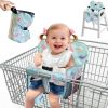 Picture of LWWACSS Premium Baby Shopping Cart Cover & High Chair Seat Protector - Universal Fit for Grocery Carts, Restaurant ChairsRestaurant Seats, and Park Swings-Girl & BoyOcean Blue