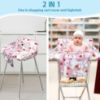 Picture of Shopping Cart Cover for Baby,2-in-1 High Chair Cover Soft,Portable, and Machine Washable,Comfortable Cotton Seat Pad with Safety Harness and Portable Cloth Bag,Fits All Supermarkets and Restaurants