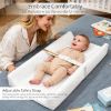 Picture of JVEOO Waterproof Baby Changing Pad, Non-Slip Wipeable Diaper Changing Mat with Safety Strap 32x16 Inch Infant Diaper Change Pad Suitable for Dresser & Table