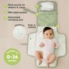 Picture of KeaBabies Portable Diaper Changing Pad, Travel, Car - Large Waterproof Baby Changing Mat, Wipeable, Padded, On The Go Travel Diaper Clutch Bag, Easy to Use Pockets for Newborn Essentials (Acacia)