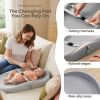 Picture of Mallify Wipe-Clean Changing Pad, Waterproof & Wipeable, Soft & Non-Slip Diaper Adjustable Safety Belt, Changing Pad for Dresser, Changing Table