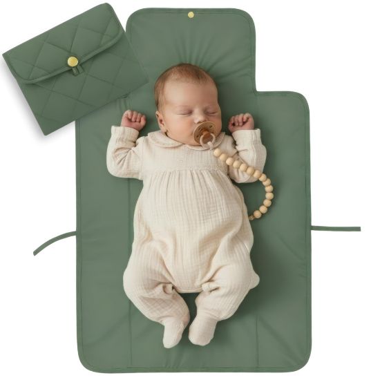 Picture of Portable Diaper Changing Pad - Soft and Easy to Clean Diaper Changing Mat for Babies - The Perfect Lightweight and Foldable Pad for Traveling