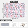 Picture of Baby Diaper Changing Pad, 21 5/8" x 31.5" Waterproof Changing Pad Liners - Reusable Soft and Absorbent Portable Changing Mat(Flower1PCS)