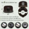 Picture of Bates- Stove Knob Safety Covers, Universal Size, 5 Pack, Black, Double Key Design, Heat Resistant Oven Knob Covers for Child Safety, Stove Guard Baby Proofing