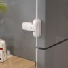 Picture of EUDEMON 1 Pack Updated Child Proof Refrigerator/Fridge/Freezer Door Lock Apply to Max 1"(25mm) Sealing Strip for Toddlers and Kids, no Tools Need or Drill (White)