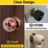 Picture of Clear Door Knob Safety Cover for Kids, 4 Pack Child Proof Door Knob Covers Fit More Color Knob Baby Proof Door Knob Covers Toddler Door Knob Cover Child Safety Door Knob Cover 2.7 X 2.3 Inches