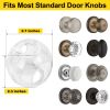 Picture of Clear Door Knob Safety Cover for Kids, 4 Pack Child Proof Door Knob Covers Fit More Color Knob Baby Proof Door Knob Covers Toddler Door Knob Cover Child Safety Door Knob Cover 2.7 X 2.3 Inches