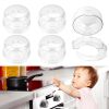 Picture of TWQA 5-Pack Stove Knob Safety Covers,Upgraded Press Gas Stove Knob Locks,Durable Design Childproof Knob Locks for Babies and Pets, Sticky and Easy to Install,Transparent