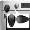 Picture of YTDSUP Oven Lock Child Safety (2 Pack),Oven Door Lock,Oven Front Lock, Baby Proofing, Baby and Child Proof Locks for Drawer Oven Stove Door, Upgrade Heat-Resistant Material, Easy to Install - Black