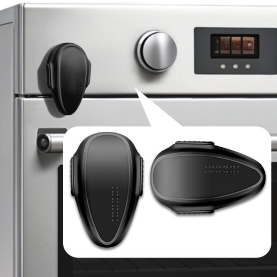 Picture of YTDSUP Oven Lock Child Safety (2 Pack),Oven Door Lock,Oven Front Lock, Baby Proofing, Baby and Child Proof Locks for Drawer Oven Stove Door, Upgrade Heat-Resistant Material, Easy to Install - Black