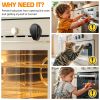Picture of YTDSUP Oven Lock Child Safety (2 Pack),Oven Door Lock,Oven Front Lock, Baby Proofing, Baby and Child Proof Locks for Drawer Oven Stove Door, Upgrade Heat-Resistant Material, Easy to Install - Black