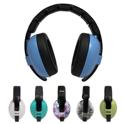 Picture of Baby BanZ Earmuffs Infant Hearing Protection - Ages 0-2+ Years - The Best Earmuffs for Babies & Toddlers - Industry Leading Noise Reduction Rating - Soft & Comfortable - Baby Ear Protection