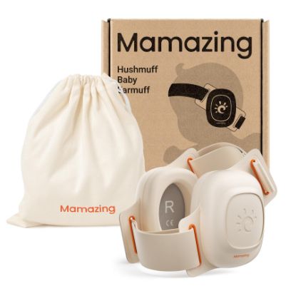 Picture of MAMAZING Baby Ear Muffs for Newborns to Toddlers 3-48 Months, 25dB Noise Cancelling Headphones for Airplane Travel, Party and Fireworks, Soft & Adjustable Baby Hearing Protection, CE & ANSI Certified
