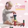 Picture of Mumba Baby Ear Protection Noise Cancelling Headphones for Babies and Toddlers Baby Earmuffs - Ages 3-24+ Months