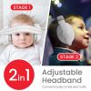 Picture of PLANTURECO 2-in-1 Adjustable Baby & Toddler Noise Cancelling Headphones - Ear Muffs for Kids 1-3 for Airplane Travel, Infant Ear Protection (0-48 Months) (White)