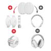 Picture of PLANTURECO 2-in-1 Adjustable Baby & Toddler Noise Cancelling Headphones - Ear Muffs for Kids 1-3 for Airplane Travel, Infant Ear Protection (0-48 Months) (White)