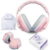 Picture of Momfree 2 in 1 Baby Ear Muffs, Noise Reduction Ear Protection Soft Earmuffs & Adjustable Headband for Newborn, Infant, Toddler (0-48 Months), Hearing Protection Headphones for Airplane Travel, Sleep