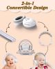 Picture of Lilian&Gema 2-in-1 Baby Ear Muffs Noise Protection up to 48 Months - Baby Airplane/Travel Essentials - Adjustable Noise Reduction Earmuffs - Ear Protection Headphones for Infant & Toddler, White