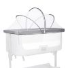 Picture of Beberoad Love Bassinet Mosquito Net Cover - Breathable Mesh Canopy with 2-Way Zipper for Baby Cribs, Bedside Sleepers & Travel Cribs (White)