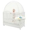 Picture of KinderSense - Baby Safety Crib Tent - Premium Toddler Crib Topper to Keep Baby from Climbing Out - See Through Mesh Crib Net - Mosquito Net - Pop-Up Crib Tent Canopy