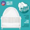 Picture of KinderSense - Baby Safety Crib Tent - Premium Toddler Crib Topper to Keep Baby from Climbing Out - See Through Mesh Crib Net - Mosquito Net - Pop-Up Crib Tent Canopy