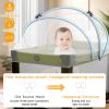 Picture of Pack and Play Cover - Mosquito Net Cover for Pack n Play/Travel Crib/Mini Crib/Playpen to Keep Cats Out - Breathable Baby Mosquito Net with 2-Way Zipper (White-Large)