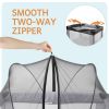 Picture of BEBONO Mosquito Net for Pack N Play, Keep Cats Out, Netting Cover with 2-Way Zipper for Playpen, Foldable with Storage Bag, Black