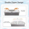 Picture of BEBONO Bassinet Cover to Keep Cats Out, Mosquito Net Cover with 2-Way Zipper for Baby Crib, White
