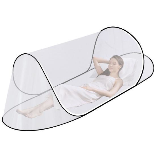 Picture of Large Pop Up Mosquito Tent, Portable Foldable Mosquito Net for Camping Bed Travel Patio (78 * 30 * 24inch)