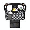 Picture of TOPDesign Universal Baby Stroller Organizer, Stroller Caddy with Detachable Mesh Bag & Heightened Insulated Cup Holders & Non-Slip Secure Hooks Accessories, Fits Most Strollers (Checkerboard)