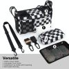 Picture of TOPDesign Universal Baby Stroller Organizer, Stroller Caddy with Detachable Mesh Bag & Heightened Insulated Cup Holders & Non-Slip Secure Hooks Accessories, Fits Most Strollers (Checkerboard)