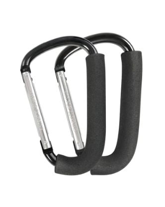 Picture of Stroller Hooks, 6.3" Large Stroller Clip, 2 Pack Stroller Hooks for Hanging Bags and Shopping, Stroller Accessories for Mommy, Large Carabiner