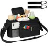 Picture of Accmor Universal Stroller Organizer with Insulated Cup Holder Detachable Phone Bag and Shoulder Strap,Stroller Bag Caddy Organizer Fits for Uppababy, Baby Jogger, Britax Strollers