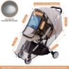 Picture of Bemece Stroller Rain Cover, Universal Stroller Accessory, Baby Travel Weather Shield, Windproof and Waterproof, Protect from Dust and Snow