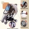 Picture of Bemece Stroller Rain Cover, Universal Stroller Accessory, Baby Travel Weather Shield, Windproof and Waterproof, Protect from Dust and Snow