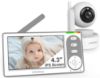 Picture of HelloBaby 4.3'' Video Baby Monitor with 30 Hours Battery, Remote Pan-Tilt-Zoom Baby Monitor No WiFi, Baby Monitor with Camera and Audio, Night Vision, ECO Mode, Two-way Talk, 8 Lullabies, 1000ft Range