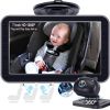 Picture of DoHonest Baby Car Camera 7-Inch: USB Plug and Play Easy Setup 360 Degree Rotating Backseat Camera Two Kids HD 1080P Rear Facing Car Seat Cameras Clear Night Vision -V9