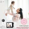 Picture of VTimes Baby Monitor with Camera and Audio, Video Baby Monitor No WiFi Night Vision 2.4" LCD Screen Portable Baby Camera Monitor Alarm Lullaby Temperature Sensor and 1000ft, Ideal for Baby/Elderly/Pet