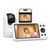 Picture of Momcozy Smart WiFi Baby Monitor with Camera and Audio, 5" 1080P Screen with Wall Mount, Motion & Cry Detection, Safe Fence,Clear Night Vision, 5000mAh Battery, 2-Way Talk, Photo & Video Recording,BM04