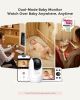 Picture of Momcozy Smart WiFi Baby Monitor with Camera and Audio, 5" 1080P Screen with Wall Mount, Motion & Cry Detection, Safe Fence,Clear Night Vision, 5000mAh Battery, 2-Way Talk, Photo & Video Recording,BM04