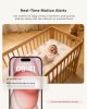 Picture of Momcozy Smart WiFi Baby Monitor with Camera and Audio, 5" 1080P Screen with Wall Mount, Motion & Cry Detection, Safe Fence,Clear Night Vision, 5000mAh Battery, 2-Way Talk, Photo & Video Recording,BM04