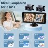 Picture of 2-Kids Baby Car Camera for Seat: 6.9 Inch Ultrawide Display with Two Cameras Rear Facing - USB Powered Backseat Camera HD 1080P Easy to Install