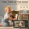 Picture of Kidsneed Baby Monitor with Camera and Audio - 5 inch 720P Video Baby Monitor, No WiFi, 48H Battery Life, Night Vision, Two Way Talk, Remote Pan Tilt Zoom, Thermal Monitor1000 ft Range 530