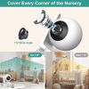 Picture of Blemil 6" Baby Monitor with 2 Cameras 4000mAh Battery Upgrade Split Screen Video Baby Monitor No WiFi Remote Pan-Tilt-Zoom Auto-Night Vision 150 Languages ECO Mode 2-Way Talk 1000FT (Ideal Condition)