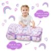 Picture of Lasoftan Toddler Nap Mat with Pillow and Blanket, Extra Large Rolled Napping Mats,Toddler Nap mats for Boys Girls, Kids Sleeping Mat for Daycare, Preschool Travel Camping, Rainbow