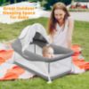 Picture of Ezebaby Portable Travel Bassinet for Baby 0-5 Months, Foldable Newborn Bassinet Baby Bed Infant Crib with Padded Mattress, Canopy, Mosquito Net, Carrying Bag